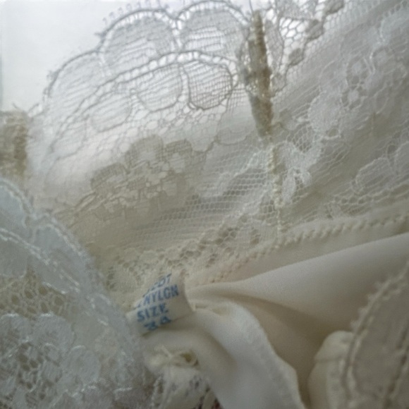 Vanity Fair Retro 60s Peignoir Two Piece Romantic Lace Nightgown & Robe Set S/M - Picture 14 of 15